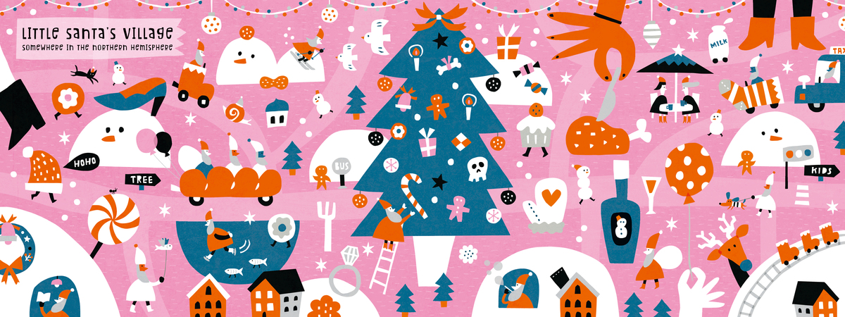 Little Santa's Snowy Wonderland by AW Illustrations Santavilagen
