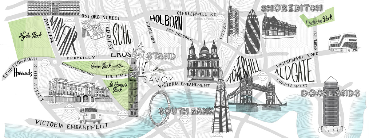 The Perfume Society London, UK Map by Jitesh Patel
