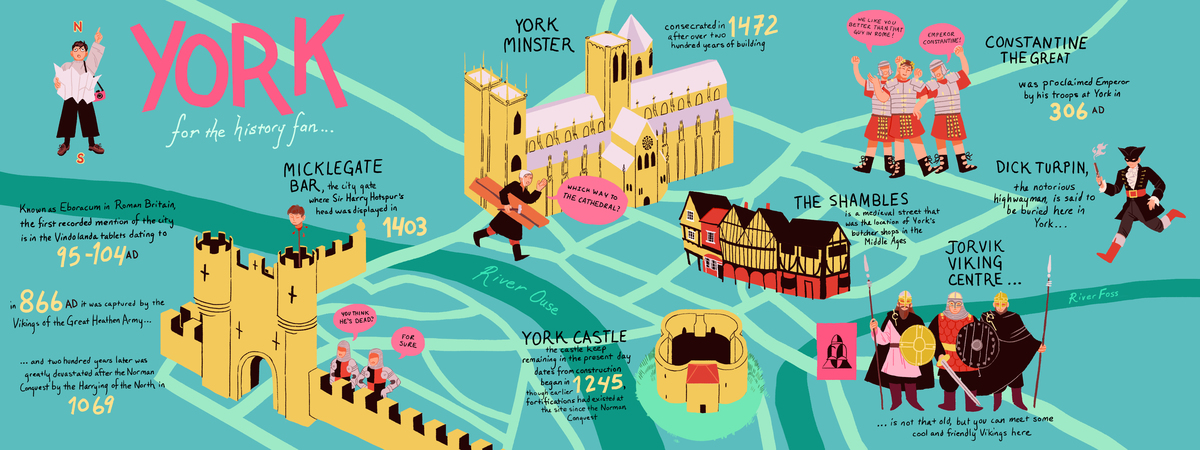 York, UK by Emily Roberts York map tdat
