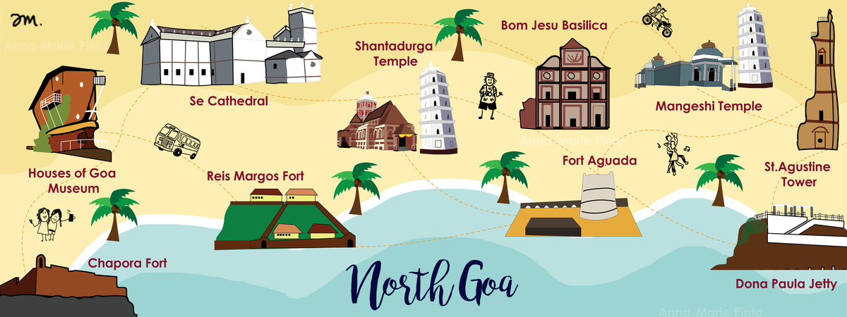 Attractions in North Goa, India by Anna-Marie Pinto Tdat